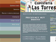 Tablet Screenshot of copisterialastorres.com